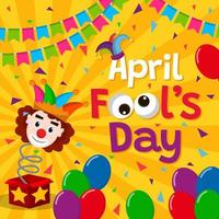 April Fool's Day Background vector