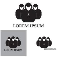 Hacker icon logo vector background
