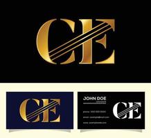 Initial Letter C E Logo Design Vector. Graphic Alphabet Symbol For Corporate Business Identity vector