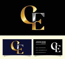 Initial Letter C E Logo Design Vector. Graphic Alphabet Symbol For Corporate Business Identity vector