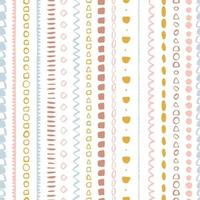 Vector seamless surface pattern design Childish background Trendy customized color Childhood hipster Boho theme Scandinavian style geometric abstract pattern For printing on paper and fabric