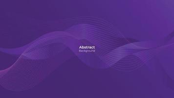 líneas de onda de fondo abstracto. gradiente violeta de composición dinámica. 10 pasos vectoriales vector