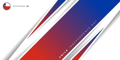 Red blue geometric background design. Chile background design. vector