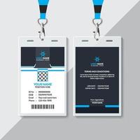 Creative ID Card Design Template vector