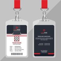 Corporate ID Card Design Template vector