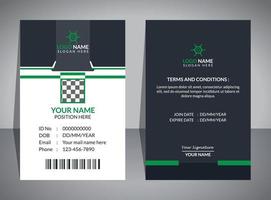 plantilla de diseño de tarjeta de identificación vector