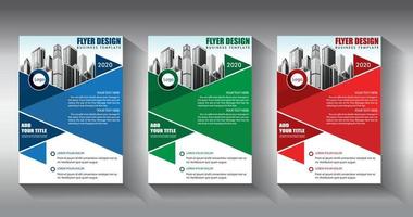 flyer business template brochure layout annual report vector