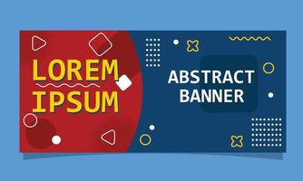 Dotted Abstract Banner Cover Social Media Template Vector
