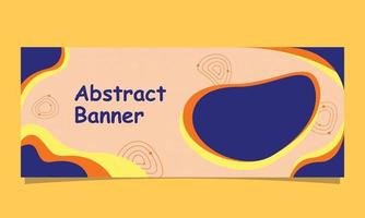 vector de diseño de plantilla de portada de banner abstracto