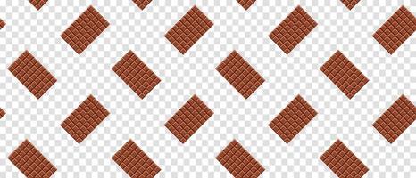 Chocolate bar cocoa dessert seamless pattern. Chocolate bar seamless pattern. Vector illustration