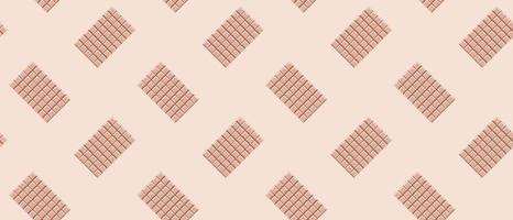 Chocolate bar cocoa dessert seamless pattern. Chocolate bar seamless pattern. Vector illustration