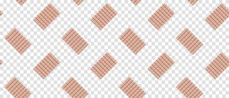 Chocolate bar cocoa dessert seamless pattern. Chocolate bar seamless pattern. Vector illustration