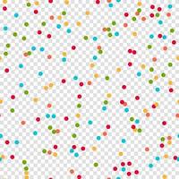 Sprinkles seamless pattern. Colorful sprinkles on solid background repeating pattern design. Vector illustration