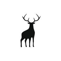 deer silhouette vector design for logo icon