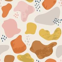 Abstract pattern with hand drawn abstract shapes, dots, blobs. Tropical summer, trendy, scandinavian kids fabric, wrapping texture, textile, wallpaper, poster, apparel. vector