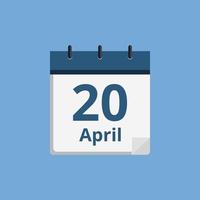 calendar date vector icon. calendar paper reminder icon 20