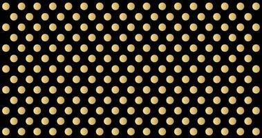Gold polka dots pattern, colorful holiday background - vector abstract background