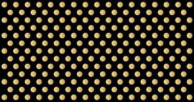 Gold polka dots pattern, colorful holiday background - vector abstract background