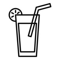 Lemonade Line Icon vector