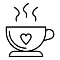 Coffee Cup Line Icon vector