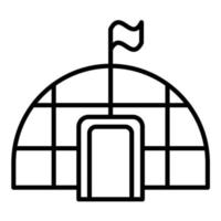 Igloo Line Icon vector