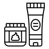 Hair Gel Line Icon vector