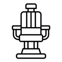 Barber Chair Line Icon vector