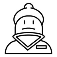 Gnome Line Icon vector