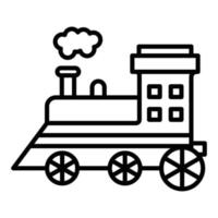 Steam Train Line Icon vector