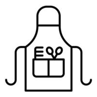 Apron Line Icon vector