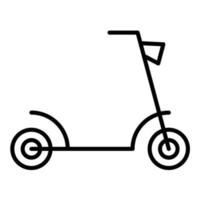 Kick Scooter Line Icon vector