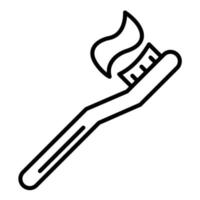 Toothbrush Line Icon vector