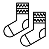 Socks Line Icon vector