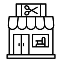 Barber Shop Line Icon vector