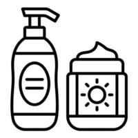 Skincare Line Icon vector