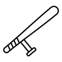 Baton Line Icon vector