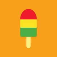 popsicle ice cream icon. Flat design vector illustration. Design for wallpaper, wrapping, fabric, background, apparel, prints, banners etc