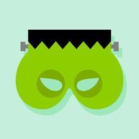 Monster halloween mask in flat style vector