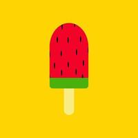 popsicle ice cream icon. Flat design vector illustration. Design for wallpaper, wrapping, fabric, background, apparel, prints, banners etc