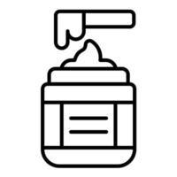 Wax Line Icon vector