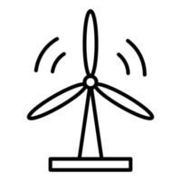 icono de línea de turbina de resorte vector