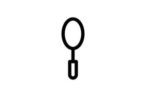 Spoon Kitchen Line Style Icon Free vector