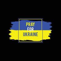 oren por ucrania, ucrania bandera orando concepto vector ilustración. oren por la guerra de ucrania
