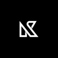 Letter K or KS Logo Monogram vector