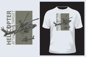 vector de helicóptero para camiseta