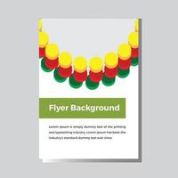 Flyer Cover Design. Circle Pattern Design. vector