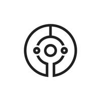 Circle Technology Icon vector