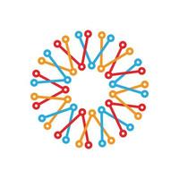 Circle Technology Icon Data Connect Logo