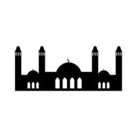 mosque silhouettes. mosque icon. mosque vector