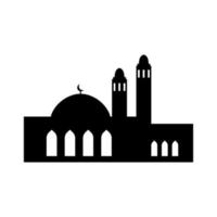 siluetas de mezquita. icono de la mezquita. mezquita Vectores